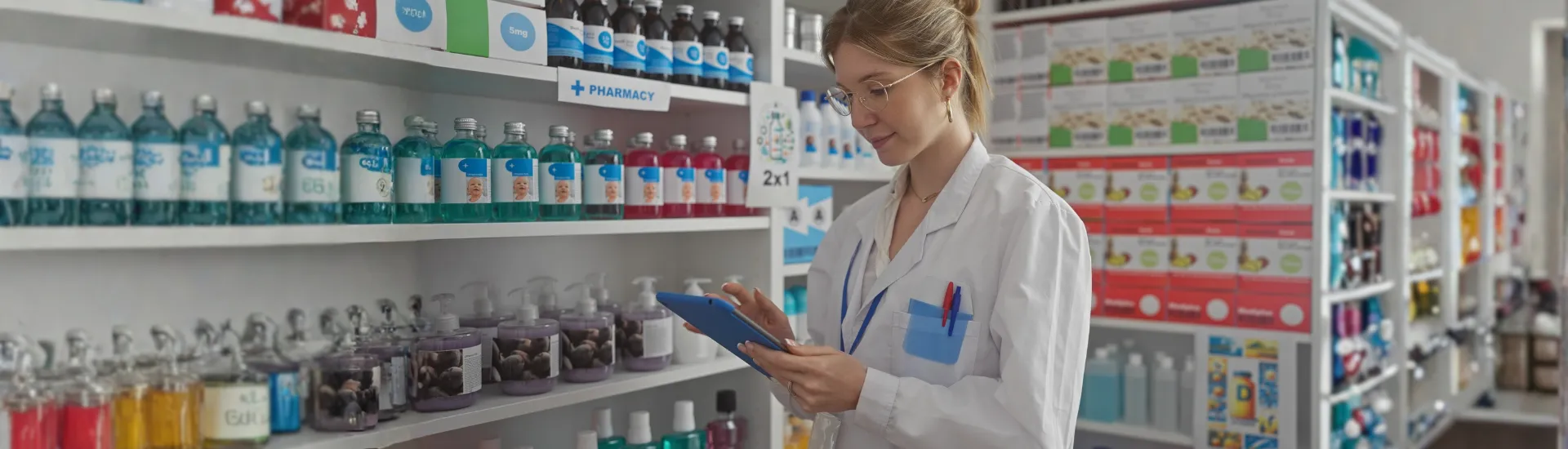 Foto de farmacêutica. Sell-out é essencial para farmácias que queiram melhorar a gestão.